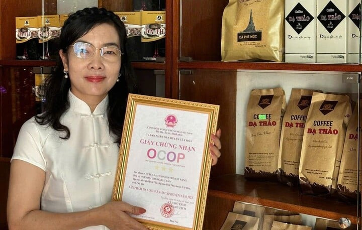 Cà phê Dạ Thảo đạt sản phẩn OCOP 3 sao cấp huyện năm 2023 do UBND huyện Tây Hòa cấp.