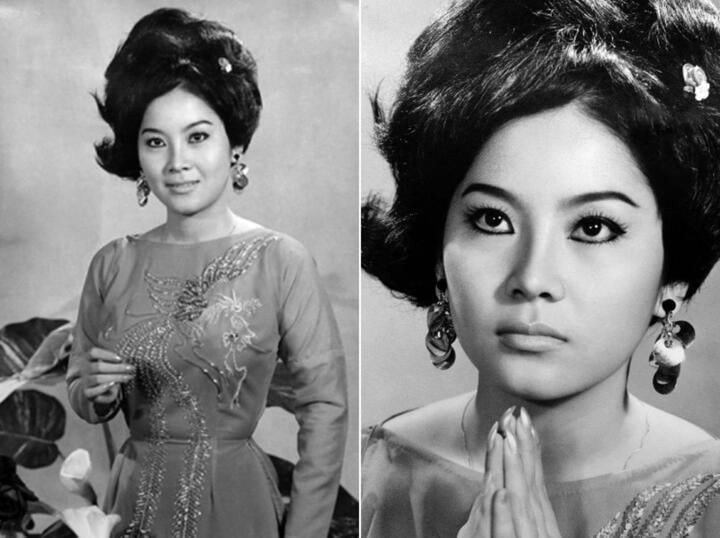 Nhan sắc xinh đẹp của Mộng Tuyền thời trẻ.