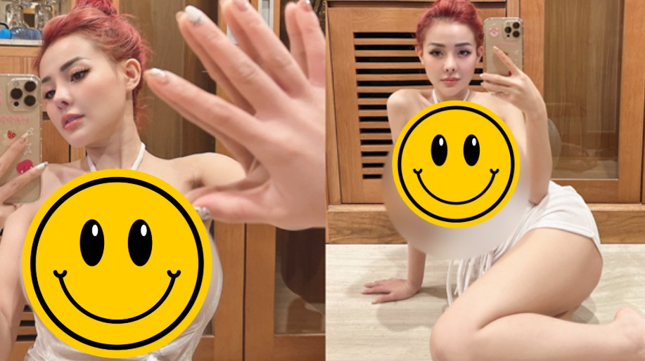 Ngân 98 bị chỉ trích vì ăn mặc hở hang uốn éo phản cảm khi đứng trước gương