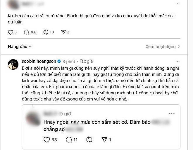 Soobin bức xúc đáp trả antifan gay gắt