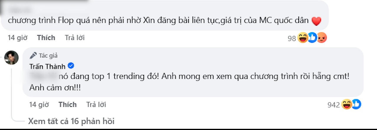 Trấn Thành đáp trả khi bị nói ép các em xinh tặng quà