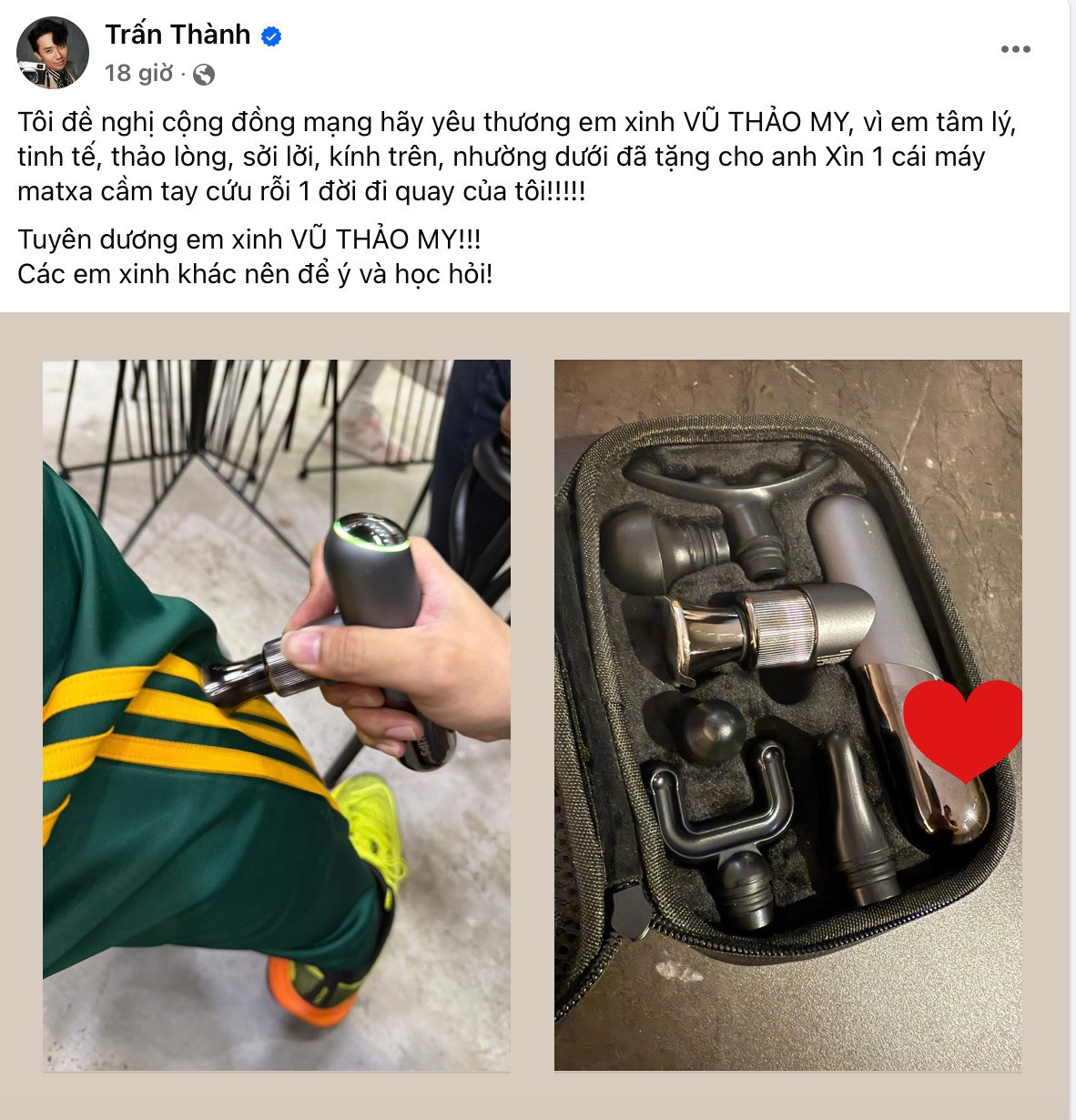 Trấn Thành đáp trả khi bị nói ép các em xinh tặng quà