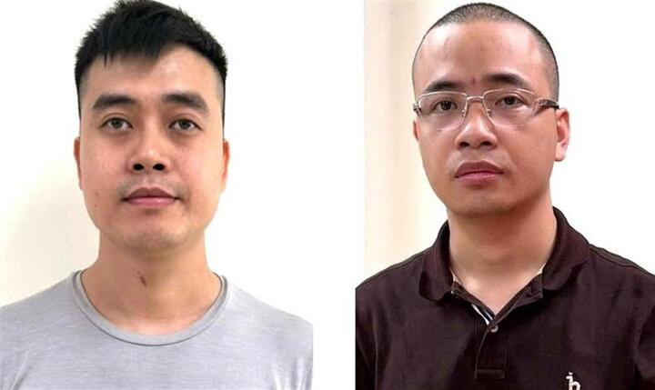 Hoàng Quang Thịnh (bên trái) và La Khắc Minh.