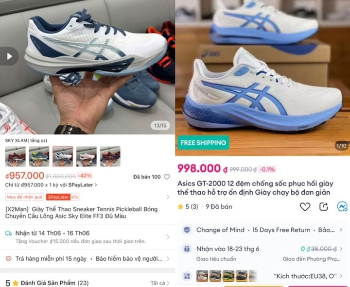 Sản phẩm giá rẻ bất ngờ nghi là hàng nhái được bán nhiều trên sàn thương mại điện tử, khiến người mua khó lòng phân biệt. (Ảnh: Đại Việt)