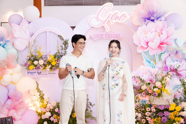 Tiệc chào đón em bé sắp chào đời của Ngô Thanh Vân và chồng trẻ- Ảnh 7.