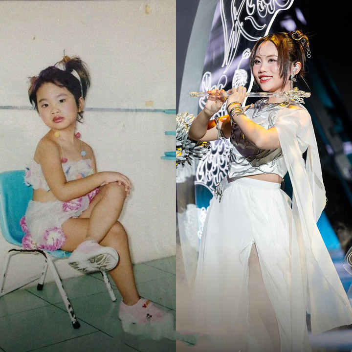 Ánh mắt và gương mặt bầu bĩnh đặc trưng của Phương Mỹ Chi không hề thay đổi theo năm tháng.