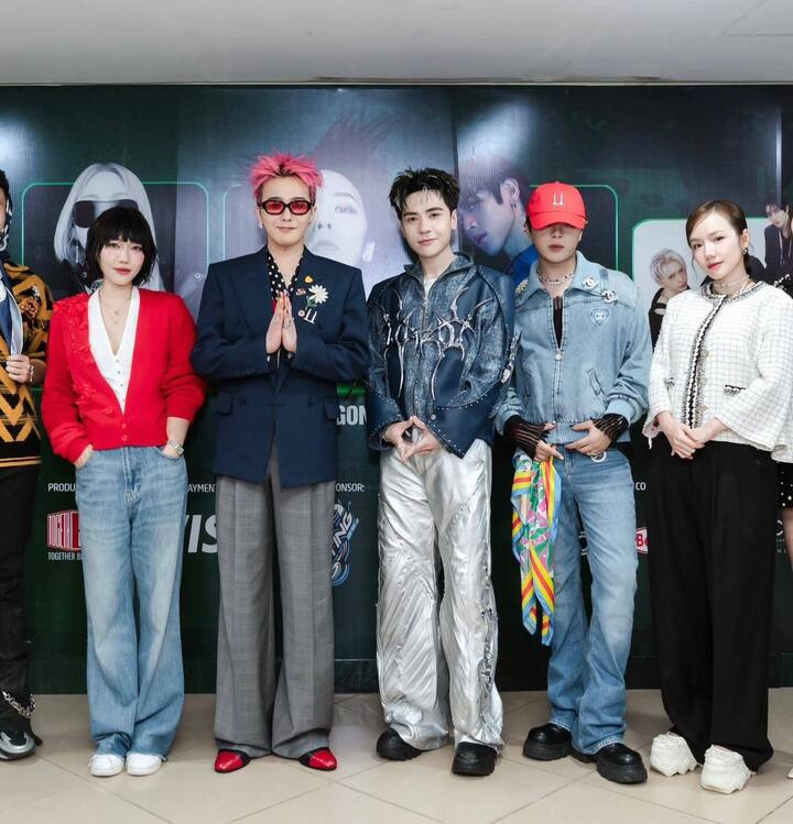 Phương Ly được đúng chung khung hình cùng G-Dragon.