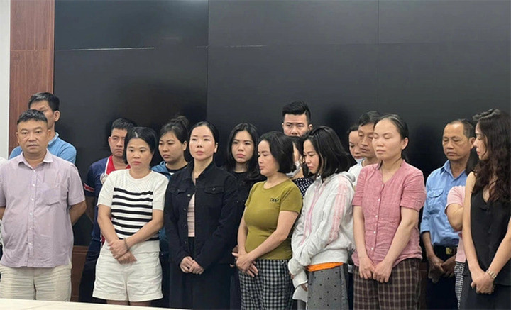 Các bị can trong vụ án tại Viện Pháp y tâm thần Trung ương. (Ảnh: Tuổi Trẻ)