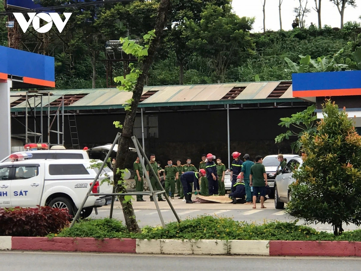 no tec xang o son la, 1 nguoi tu vong tai cho hinh anh 1