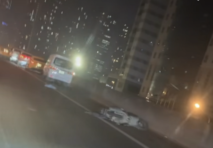 Hiện trường vụ tai nạn.