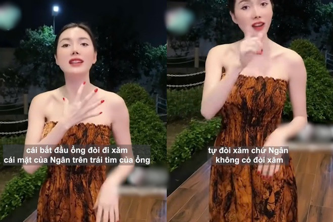 Chồng Ngân Collagen xăm mặt vợ lên ngực để chứng minh tình yêu dù chưa cưới