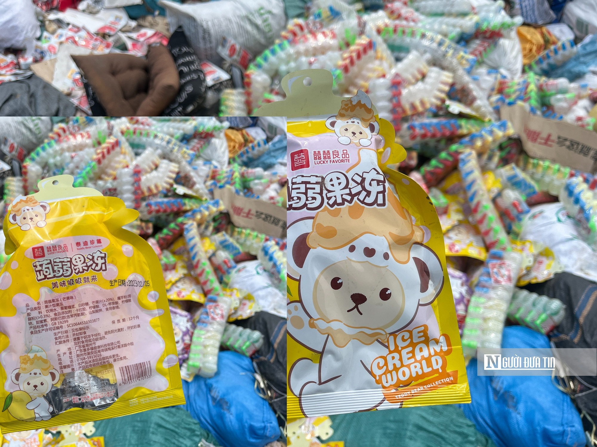 Hàng tấn bánh kẹo hết hạn, không rõ nguồn gốc tại
