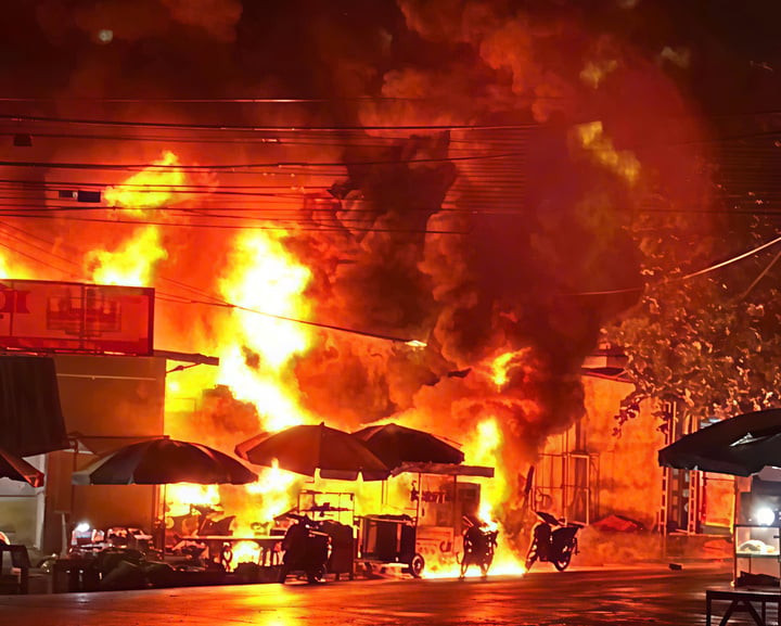 Hiện trường vụ cháy.