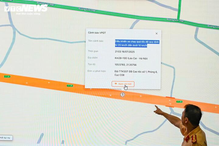 AI tự động nhận diện vi phạm và liên thông với các dữ liệu khác để lực lượng cảnh sát giao thông có thể gửi ngay thông báo tới chủ xe.