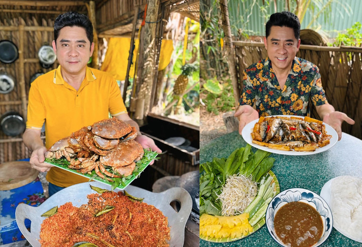 Huỳnh Anh Tuấn thường xuyên chia sẻ clip nấu ăn.