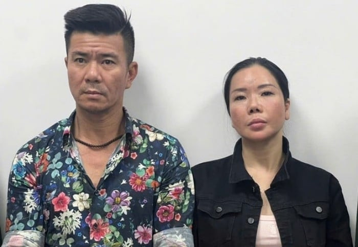 Vợ chồng bị can Lê Văn Đông, Nguyễn Thị Mai Anh. (Ảnh: CACC)