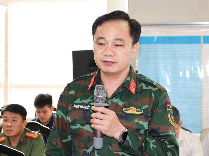 Đại tá Hoàng Văn Thuyết, Chính ủy Bộ Chỉ huy Quân sự tỉnh Quảng Ninh.