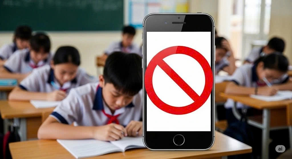 Dien thoai trong truong, lam gi sau lenh cam hinh anh 1