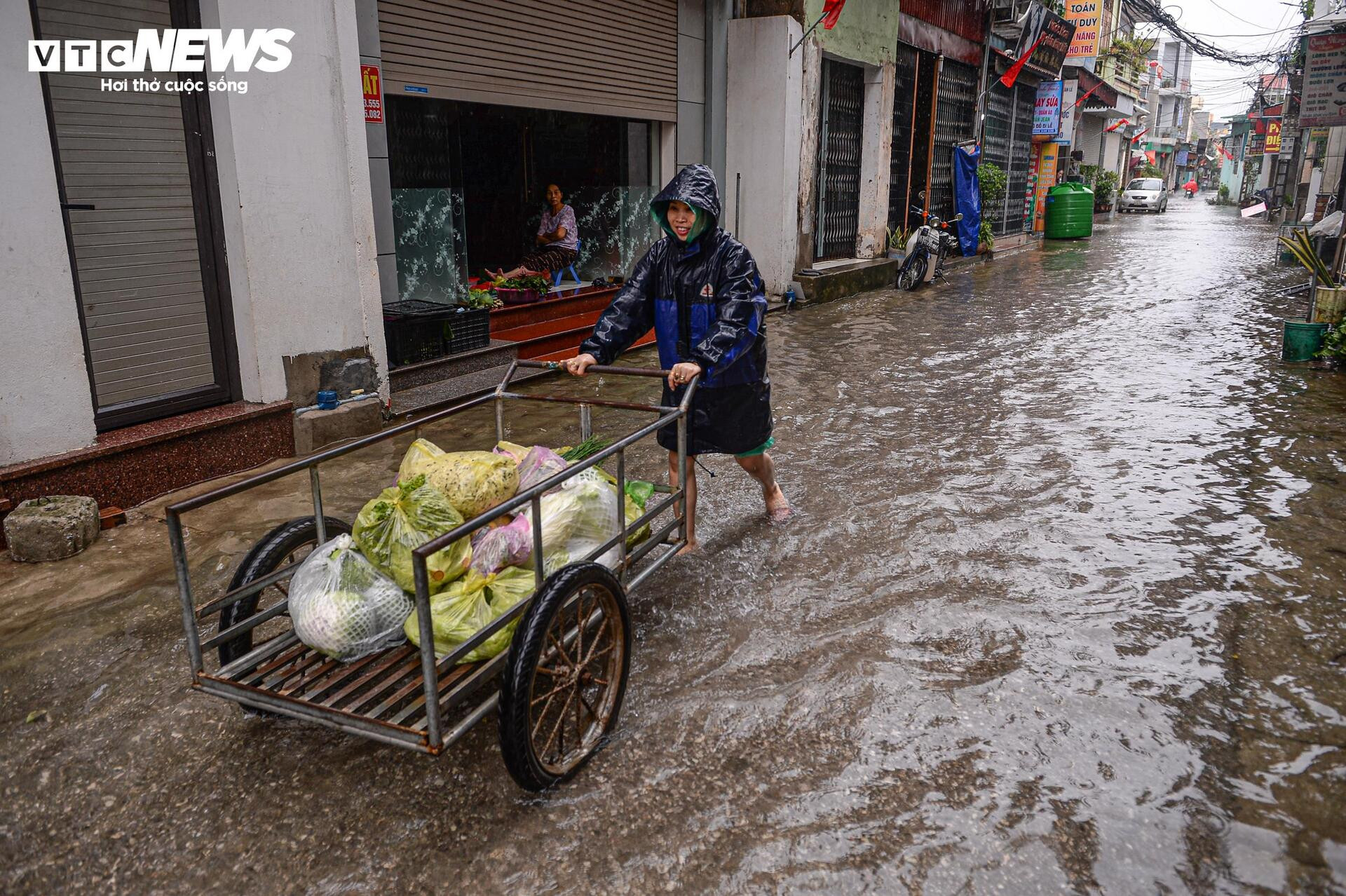 Nước dâng cao gần 1m, người Thanh Hoá vội vã sơ tán đồ đạc, đưa lợn đi tránh lũ - 17