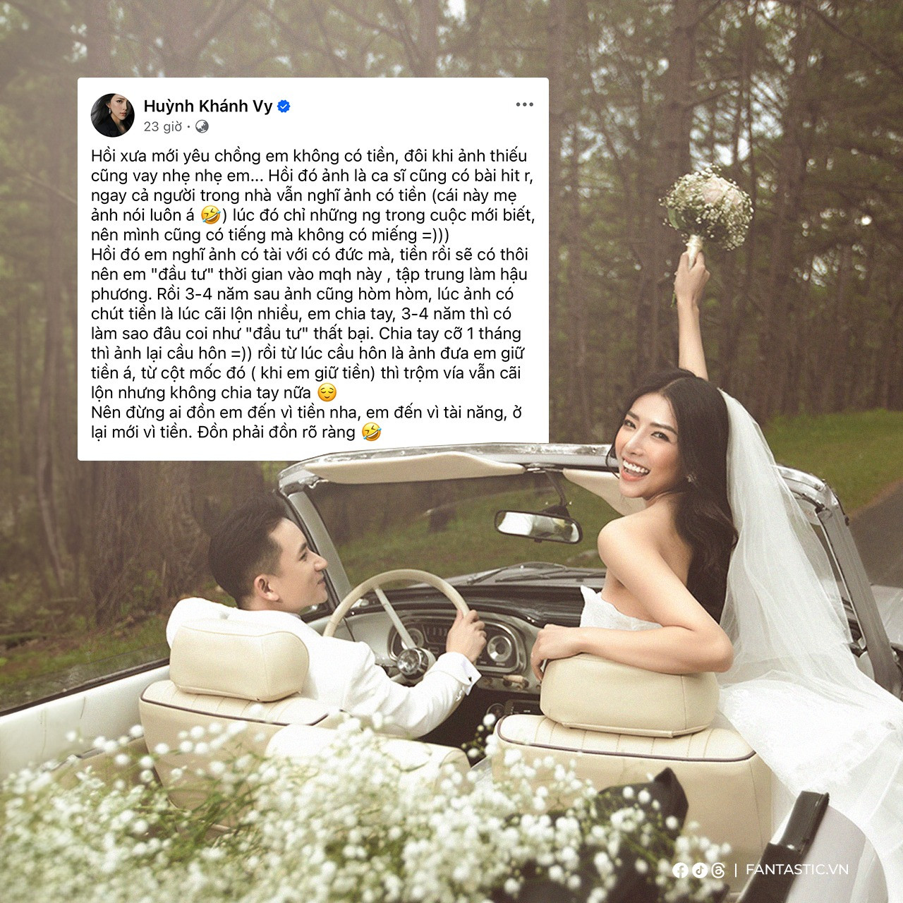 Phát ngôn của vợ Phan Mạnh Quỳnh khiến fan vừa sốc vừa thích thú - Ảnh 1.