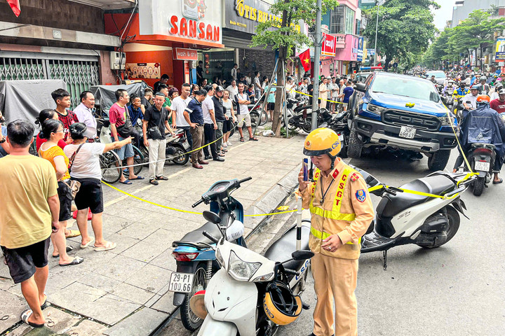 Hiện trường vụ tai nạn.