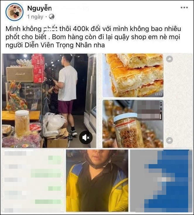 Nam diễn viên Việt bị phốt bùng 408k tiền bánh bò