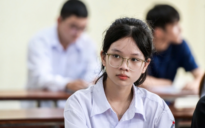 Thí sinh dự thi tốt nghiệp THPT 2025. (Ảnh: Trọng Tùng)