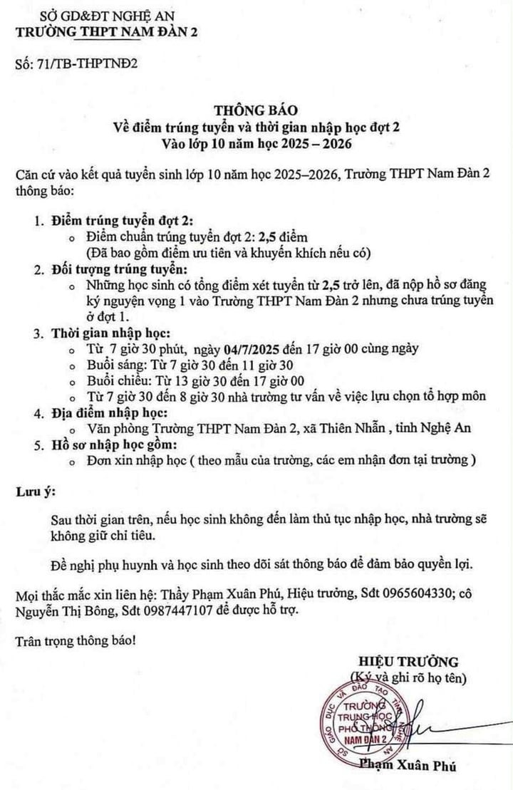 Thông tin 2,5 điểm (3 môn) vẫn đỗ vào lớp 10 gây xôn xao trên mạng xã hội