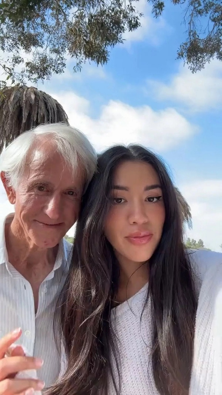 Diana Montano 25 tuổi và bạn trai Edgar 76 tuổi. (Ảnh: Jam Press/@diana_edgar7)