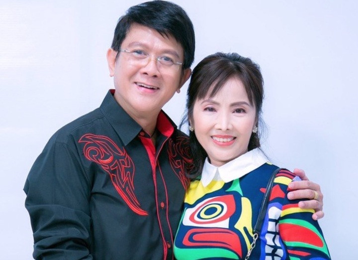 Bảo Trí cùng bà xã Kim Tuyết.