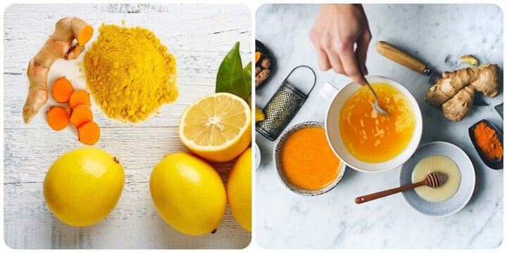 Uống nước chanh nghệ buổi sáng rất tốt cho gan, thận