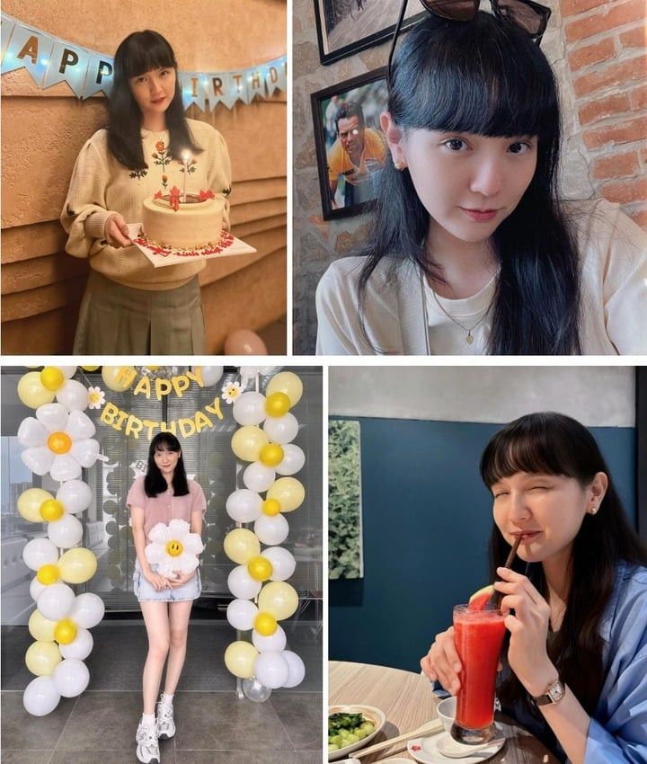 Thời gian sau đó, cô vẫn tiếp tục duy trì vẻ ngoài trong trẻo như hồi mới vào công ty. Phong cách của Hải Tú lúc thì năng động trẻ trung, khi lại thành