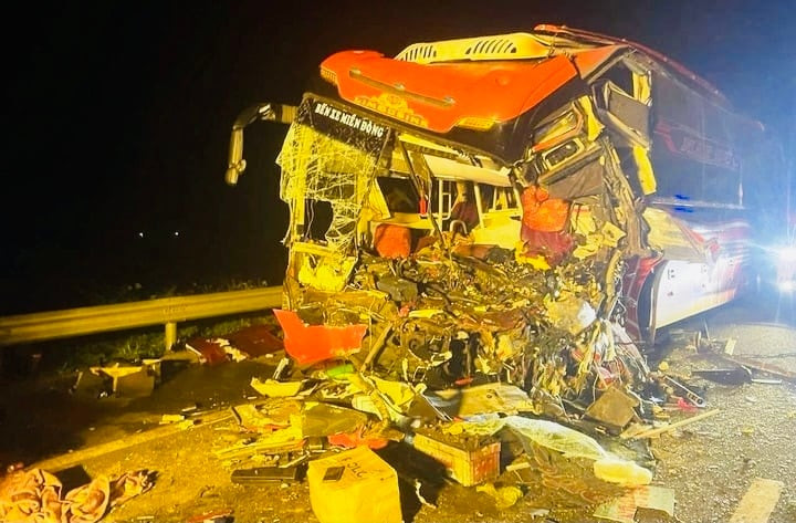 Hiện trường vụ tai nạn.