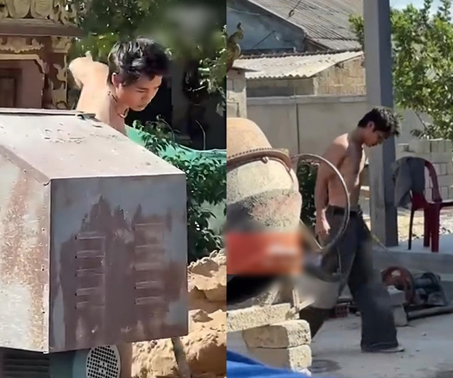 Bạn trai tin đồn Bích Phương bị đào loạt khoảnh khắc từng đi làm phụ hồ