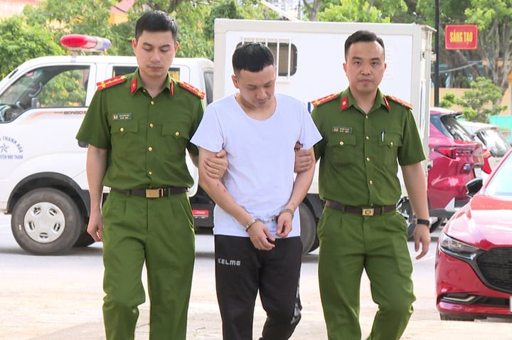 Lê Tài Chung bị Công an Thanh Hóa bắt giữ. (Ảnh: Công an Thanh Hóa).