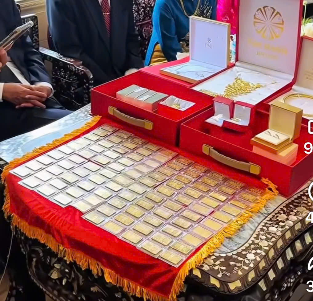 Cô dâu ở Cần Thơ nhận sính lễ 100 cây vàng gây