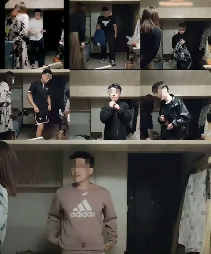 Các clip quay lén bị phát tán trên mạng xã hội. (Ảnh: Mirrormedia)