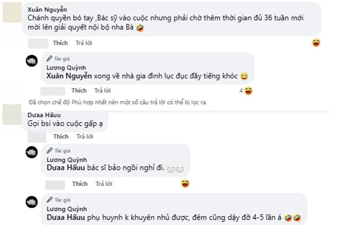 Quỳnh Lương tố bị tác động vật lý ở tháng thứ 8 sức khỏe suy kiệt