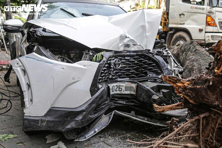 Hiện trường vụ tai nạn.