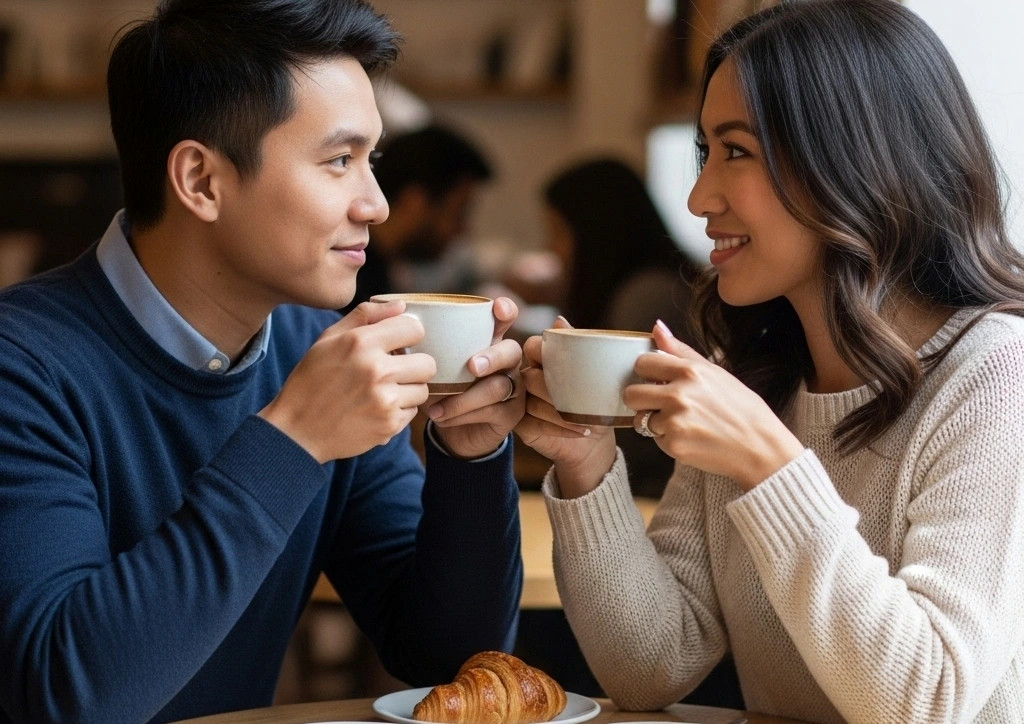 ban trai moi quen chi tra tien an cua minh khi di an cung toi hinh anh 1