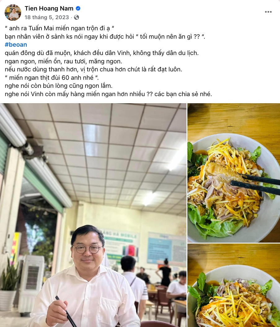 Ông Hoàng Nam Tiến và niềm đam mê ẩm thực từ review món ăn đến nấu cơm cho con cháu