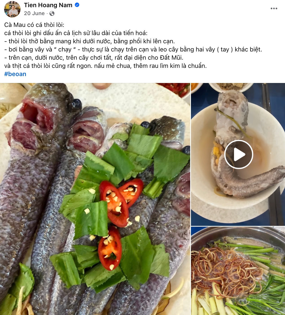 Ông Hoàng Nam Tiến và niềm đam mê ẩm thực từ review món ăn đến nấu cơm cho con cháu