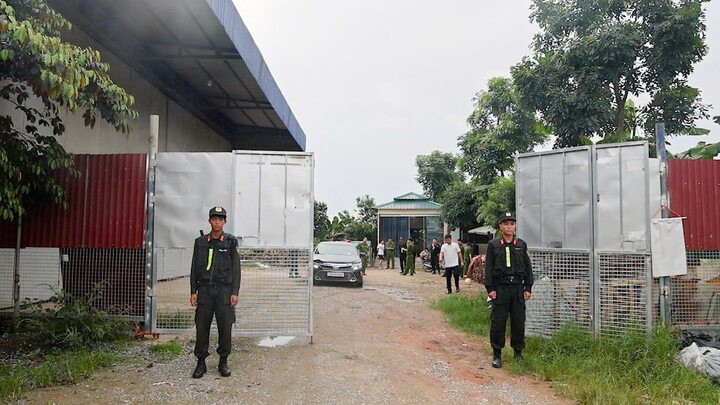 Mới đây, Phòng Cảnh sát kinh tế Công an tỉnh Phú Thọ chủ trì, phối hợp với các đơn vị liên quan kiểm tra cơ sở sản xuất của Công ty TNHH MTV MQ Food (trước đây là Công ty TNHH MTV Cương Hường), tại thôn 1, xã Vĩnh Hưng, tỉnh Phú Thọ do Vũ Thị Hường (SN 1993, trú ở, xã Vĩnh Hưng, Phú Thọ) làm giám đốc.