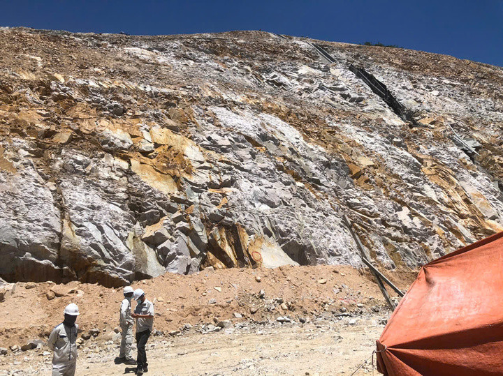 Hiện trường vụ tai nạn lao động.