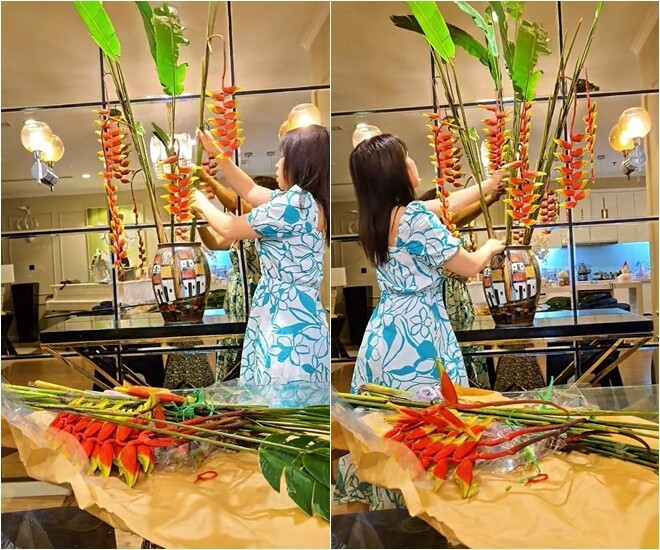 Bình hoa cắm lúc 1h đêm của vợ Mạnh Trường có gì đặc biệt? - Ảnh 3.