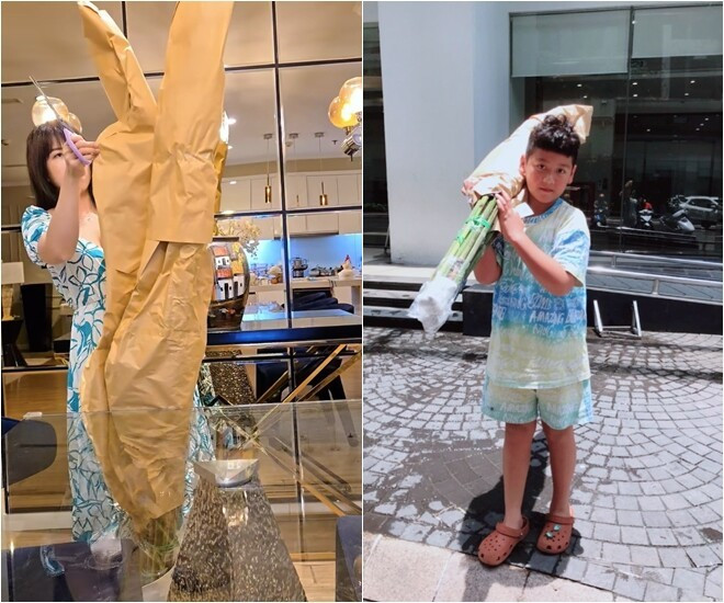 Bình hoa cắm lúc 1h đêm của vợ Mạnh Trường có gì đặc biệt? - Ảnh 1.