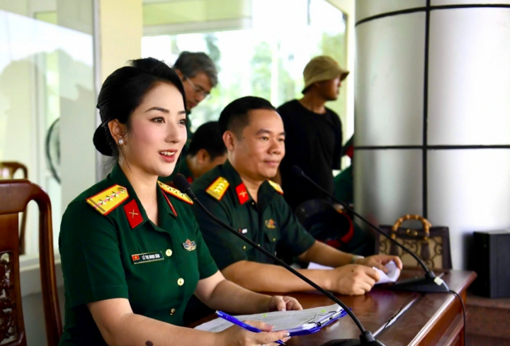 Thượng úy Lê Thị Ngọc Hân là giọng đọc nữ miền Nam trong Lễ kỷ niệm 80 năm Cách mạng Tháng Tám và Quốc khánh 2/9.