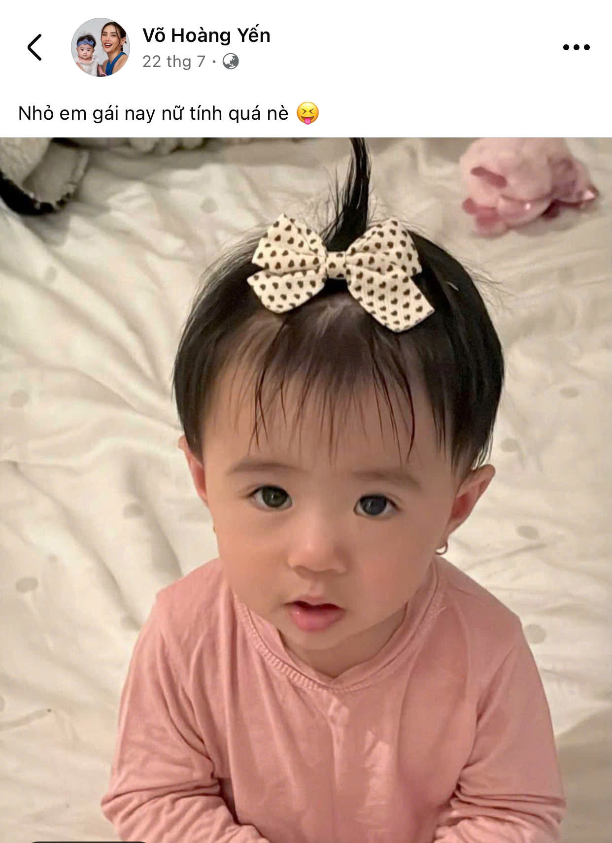 Phản ứng của Võ Hoàng Yến khi con gái liên tục bị hiểu lầm về giới tính