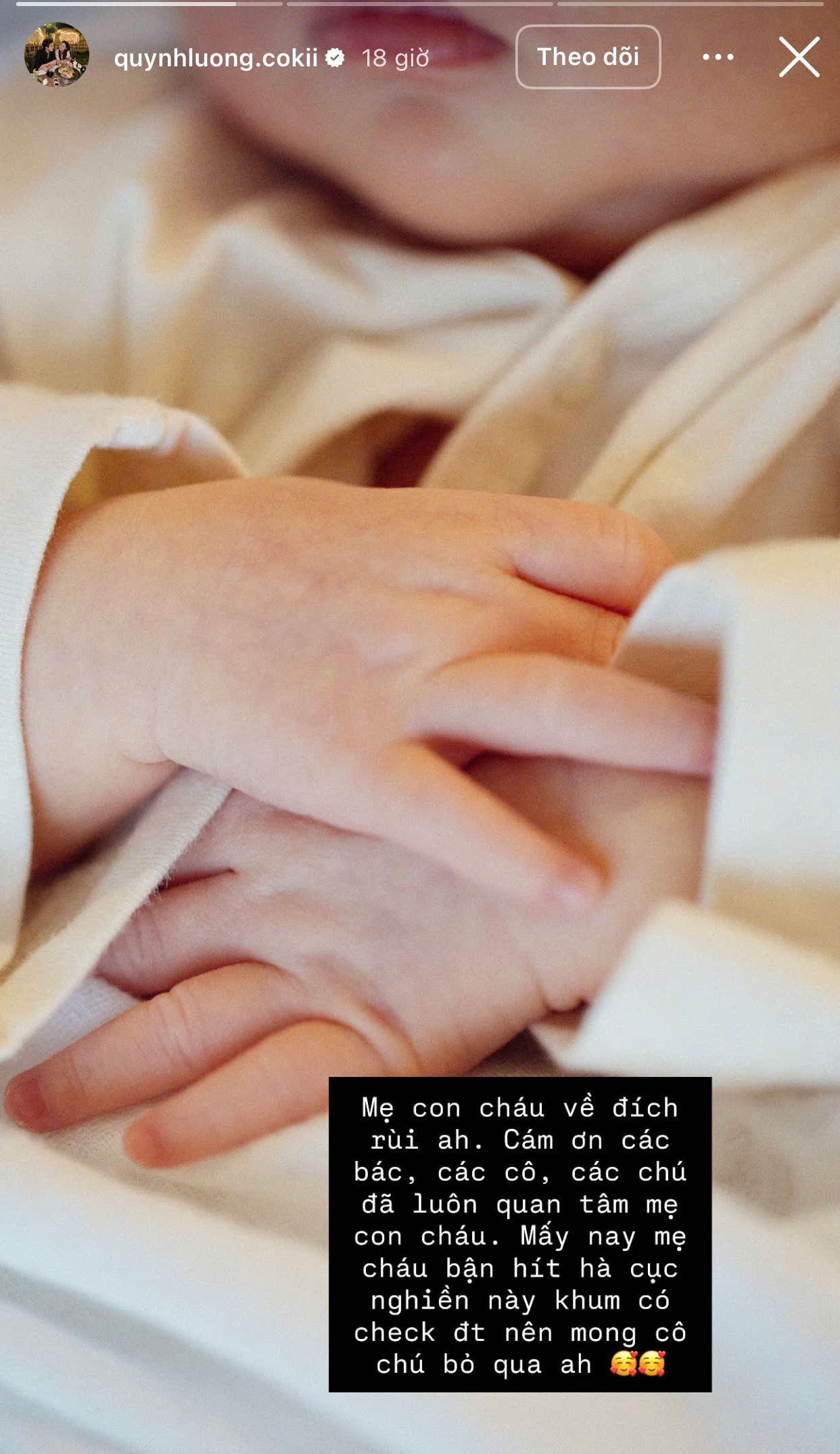 Quỳnh Lương liên tục than thở ngoại hình con gái dù mới chào đời chưa được 1 tuần