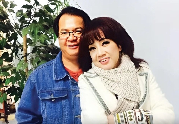 Phương Hồng Thuỷ và ông xã Việt kiều.